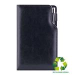 Diář GEP s propiskou týdenní kapesní 2027 slovenský - černá/černý vnitřek - recyklovaná koženka