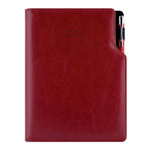 Diář GEP s propiskou týdenní speciál A5 2027 - bordó