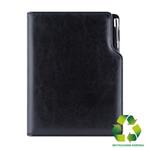 Diář GEP s propiskou týdenní speciál A5 2027 - černá/černý vnitřek - recyklovaná koženka