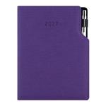 Diář GEP s propiskou týdenní speciál A5 2027 - fialová