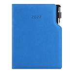 Diář GEP s propiskou týdenní speciál A5 2027 - modrá pastelová