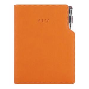Diář GEP s propiskou týdenní speciál A5 2027 - oranžová