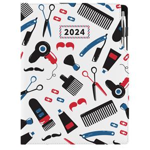 Diár KADERNÍCKY Barber - DESIGN denný A4 2024