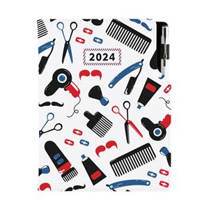 Diár KADERNÍCKY Barber - DESIGN denný A5 2024 slovenský