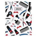 Diár KADERNÍCKY Barber - DESIGN denný A5 2025 slovenský