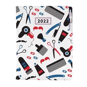 Diár KADERNÍCKY Barber - DESIGN týždenný A4 2022