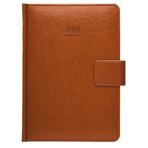 Diár Kastor s pútkom 2016 denný A5 - hnedý