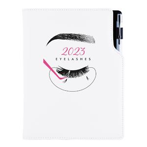 Diár KOZMETICKÝ Eyelashes - DESIGN denný A5 2023 slovenský