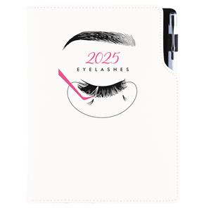 Diár KOZMETICKÝ Eyelashes - DESIGN denný A5 2025 slovenský