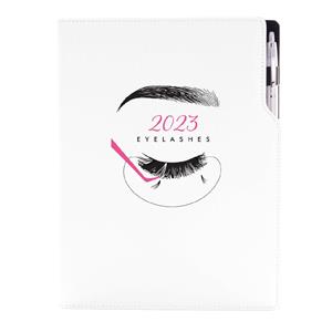 Diár KOZMETICKÝ Eyelashes - DESIGN týždenný A4 2023 poľský
