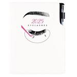 Diár KOZMETICKÝ Eyelashes - DESIGN týždenný B6 2025