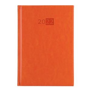 Diár LIBRA denný A5 2022 český - oranžová