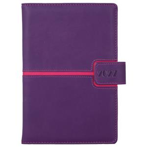 Diár MAGNETIC denný B6 2027 polský - fialová/ružova