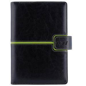 Diář MAGNETIC týdenní speciál A5 2027 - černá/zelená