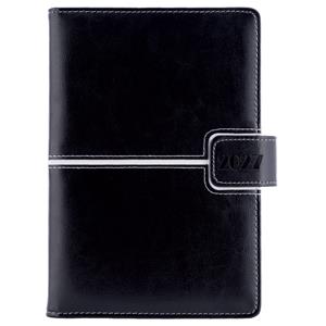 Diár MAGNETIC týždenný A5 2027 polský - čierna/biela