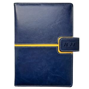 Diár MAGNETIC týždenný A5 2027 polský - tmavo modrá/žltá