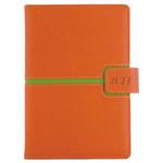 Diár MAGNETIC týždenný špeciál A5 2027 - oranžová/zelená