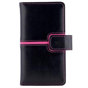 Diár MAGNETIC týždenný vreckový 2023 polský - čierna/ružová