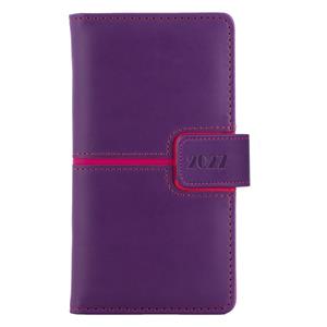 Diár MAGNETIC týždenný vreckový 2027 slovenský - fialová/ružová