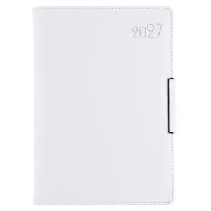Diár METALIC denný B6 2027 polský - biela