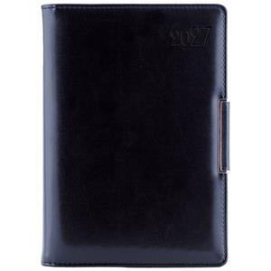 Diár METALIC denný B6 2027 polský - čierna
