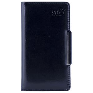 Diár METALIC týždenný vreckový 2027 slovenský - čierna