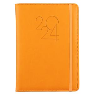 Diár POLY denný A5 2024 český - oranžová