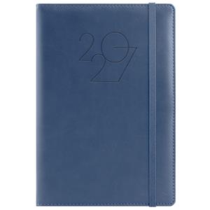 Diár POLY denný A5 2027 polský - tmavo modrá