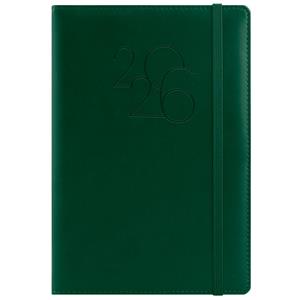 Diár POLY týždenný A5 2026 - tmavo zelená