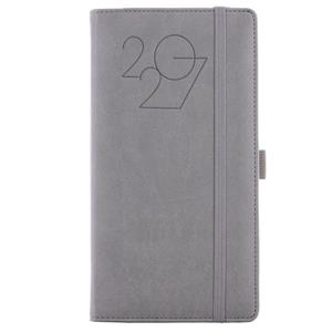 Diár POLY týždenný vreckový 2027 slovenský - sivá