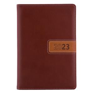 Diár RIGA denný B6 2023 - hnedý