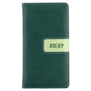 Diár RIGA týždenný vreckový 2027 polský - zelená