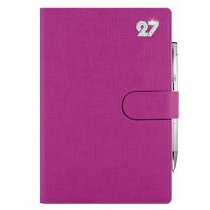 Diár SPLIT CRYSTAL týždenný A5 2027 slovenský - fuchsiová