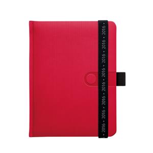 Diár Trendy 2016 denný B6 - červený