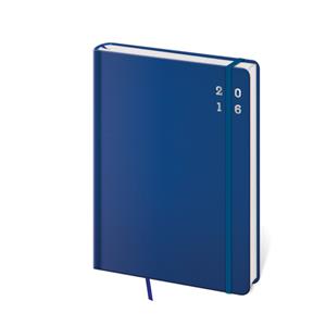 Diár týždenný 2016 A5 Cool s gumičkou - modrá