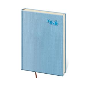 Diár týždenný 2016 A5 Manchester - svetle modrá