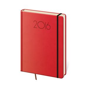 Diár týždenný 2016 A5 New Praga - červená