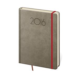 Diár týždenný 2016 A5 New Praga - tmavo sivá
