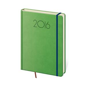 Diár týždenný 2016 A5 New Praga - zelená
