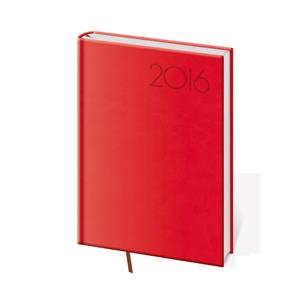 Diár týždenný 2016 A5 Print Pop - červená