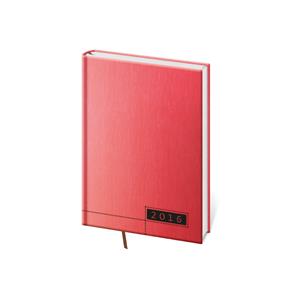 Diár týždenný 2016 vreckový Legno - červená-čierna