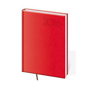 Diář týdenní kapesní 2016 Print - červená