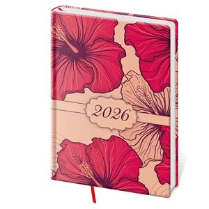 Diár týždenný A5 2026 Vario - Lyra Hibiscus