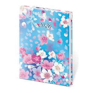Diár týždenný vreckový A7 2026 Vario - Lyra Blossom