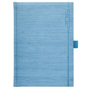 Diár Wood 2016 denný A5 - svetle modrý