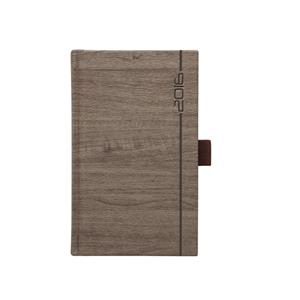 Diár Wood 2016 týždenný vreckový - hnedý