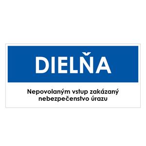 Dielňa, modrá, plast 1mm,190x90mm