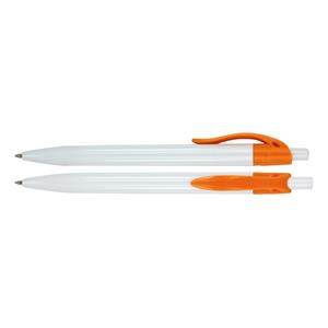 Guličkové pero EDATH - biela/oranžová
