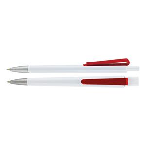 Guličkové pero TRISHA - biela/červená