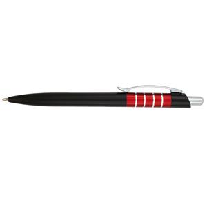 Guľôčkové pero Aira - čierna - červená